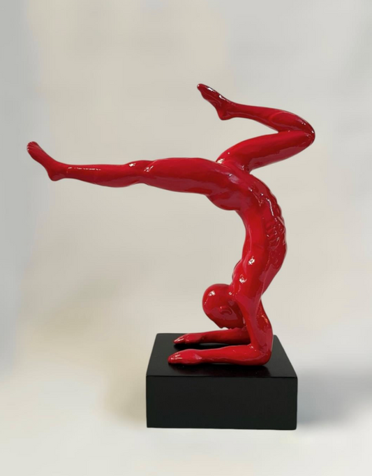 Yoga Inversion Red by Vernika Singh
